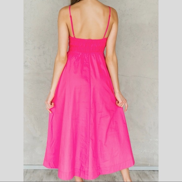 NWT Dottie Couture Pink Smocked Waist Tank Dress - Picture 2 of 9